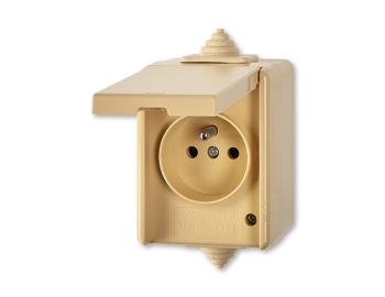 Zsuvka jednonsobn, pro prbnou mont, IP44 ABB Praktik 5518-2969 D - bov