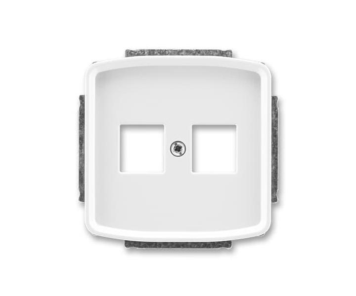 Kryt zsuvky komunikan pm (2x), s kovovm upevovacm tmenem ABB Tango 5014A-A02018 B - bl