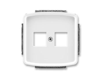 Kryt zsuvky komunikan pm (2x), s kovovm upevovacm tmenem ABB Tango 5014A-A02018 B - bl