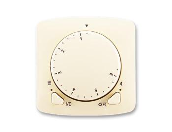 Termostat univerzln s otonm nastavenm teploty (ovl. jednotka) ABB Tango 3292A-A10101 C - slonov kost