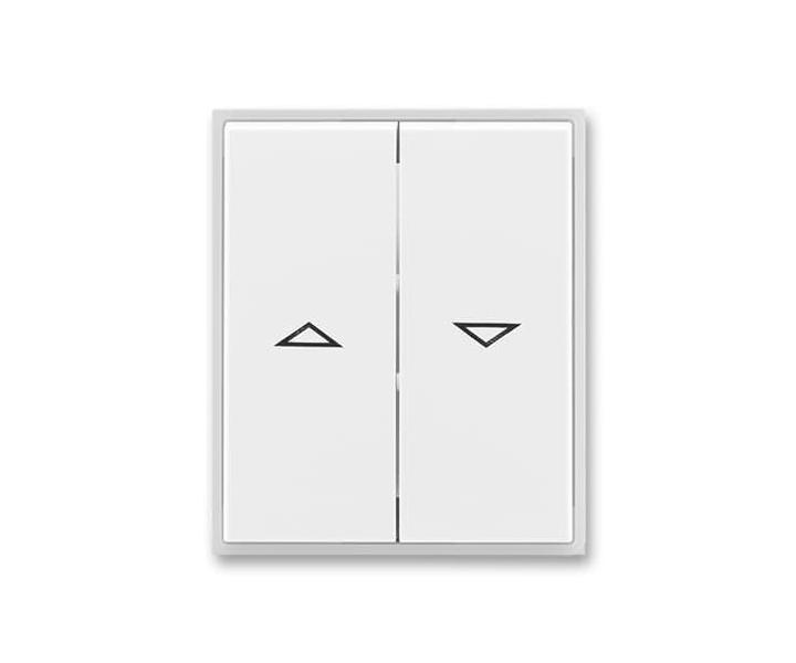 Kryt spnae aluziovho kolbkovho, dlen, s potiskem ABB Element 3558E-A00662 01 - bl/ledov bl