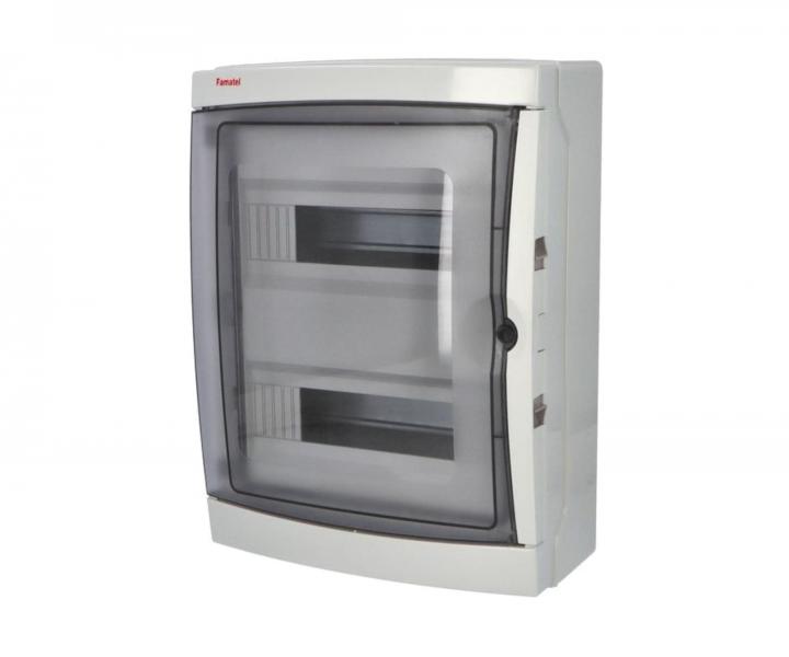 Rozvodnice na omtku Famatel Acqua 3926-TTB IP65 26 modul 410x310x150 mm