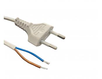 Flexo PVC ra H03VVH2-F A1, 2x0,5, rovn vidlice, bl - 2 m