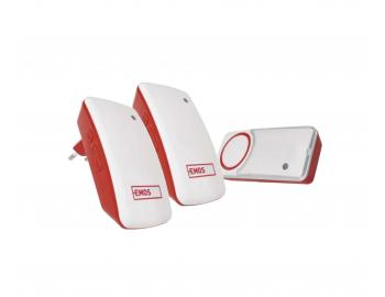 Bezbateriov� domovn� bezdr�tov� zvonek Emos P5750.2R do z�suvky, IP44