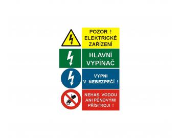 Sdru�en� samolepka pro elektrick� za��zen�, 148x210 mm (A5)