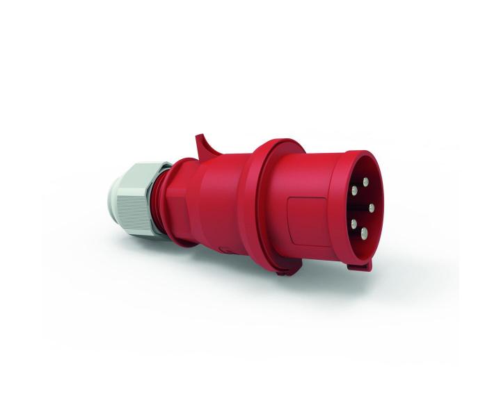 Vidlice se zmnou fze 32A 5p 400V IP44 6h Quick-Connect Bals 227