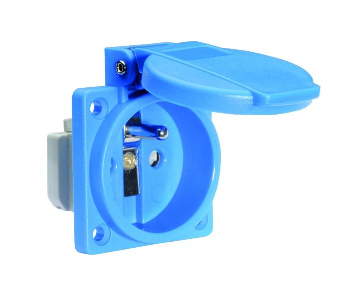 Zsuvka vestavn 16A 3p 230V IP54 CZ Quick-Connect (modr) Bals 71118