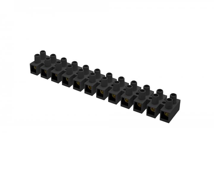 Pstrojov svorkovnice s mosaznm pouzdrem Elcon 1-6 mm2 - ern