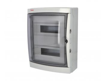 Rozvodnice na omtku Famatel Acqua 3926-TTB IP65 26 modul 410x310x150 mm