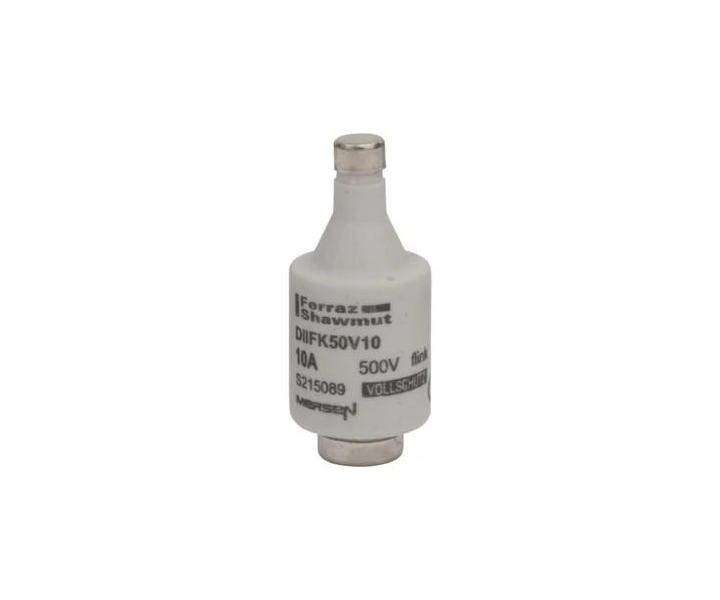Pojistkov vloka Mersen S215089, velikost DII DZ, gF, 10A, 500V - erven