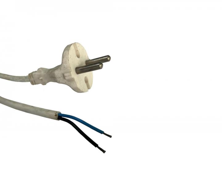 Flexo PVC ra 862071-3-1/2.10, 2x0,75, rovn vidlice, bl, 2,10 m - II. jakost - popinn