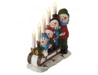 LED svcen  snhulci na sanch, 24 cm, 2x AA, vnitn, tepl bl, asova Emos DCAW15