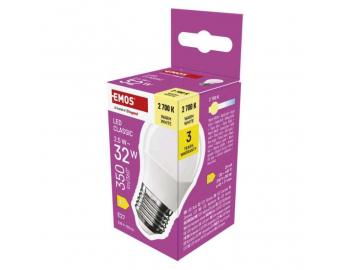 LED rovka Classic Mini Globe / E27 / 2,5 W (32 W) / 350 lm / tepl bl Emos ZQ6D11