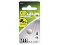 Alkalick knoflkov baterie GP 186F (LR43)
