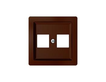 Kryt zsuvky komunikan pm (2x), s kovovm upevovacm tmenem ABB Swing 5014G-A02018 H1 - hnd