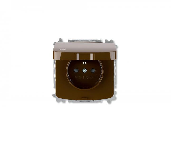 Zsuvka jednonsobn bez rmeku ABB Tango 6619A-A06997 H, IP44, ochrann kolk, clonky, vko - hnd