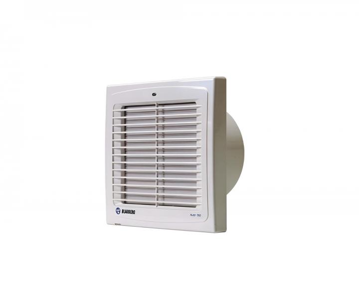 Axiln koupelnov ventilrot Blauberg Auto 100H, automatick aluzie, senzor vlhkosti, asov dobh