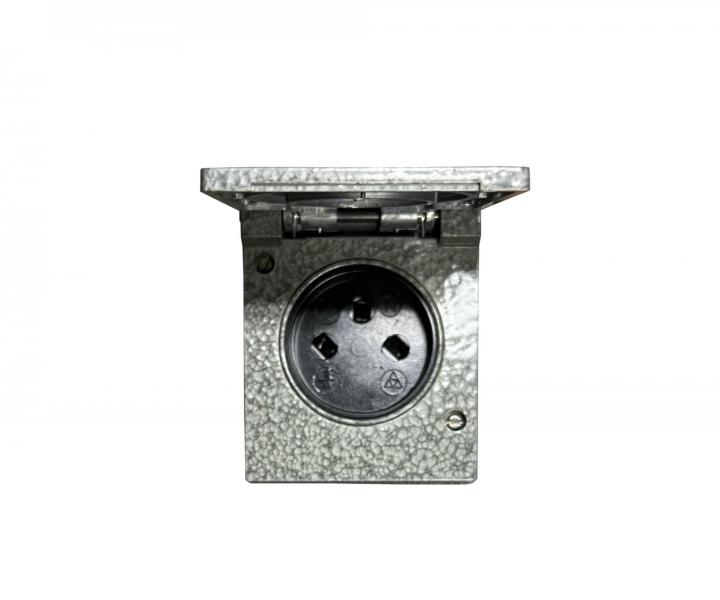 Z�suvka s ploch�mi kontakty jednon�sobn� kovov� ABB C1, IP44, 110 V - �ed�