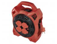 Gumov venkovn prodluovac kabel na bubnu Emos P08420, 4x zsuvka, 230 V, 1,5 mm2, ern, 20 m