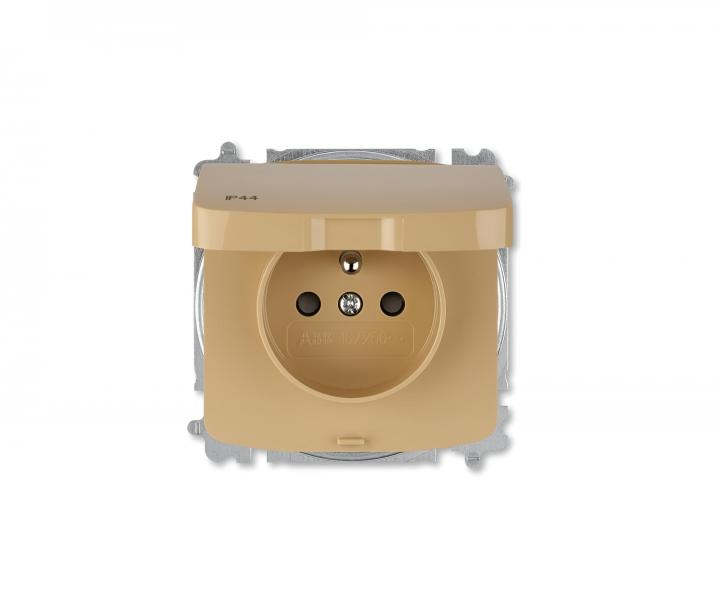 Zsuvka jednonsobn bez rmeku ABB Tango 6619A-A06997 D, IP44, ochrann kolk, clonky, vko - bov