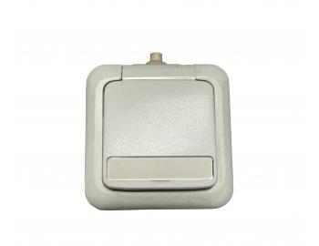 Zsuvka jednonsobn do vlhka ABB Variant 5518-2610 B, IP44, popisn pole - bl