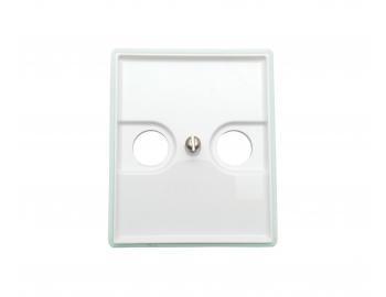 Kryt zsuvky televizn a satelitn ABB Element-Time 5011E-A00200 02 - bl/ledov zelen