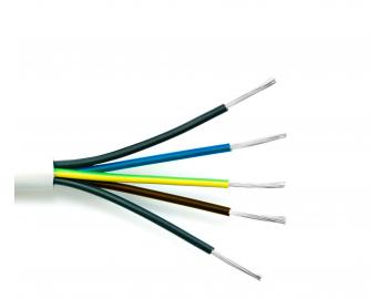 Kabel silikonov� CSSS V05SS-F 5x1,5, ProPS, b�l� - 1 m