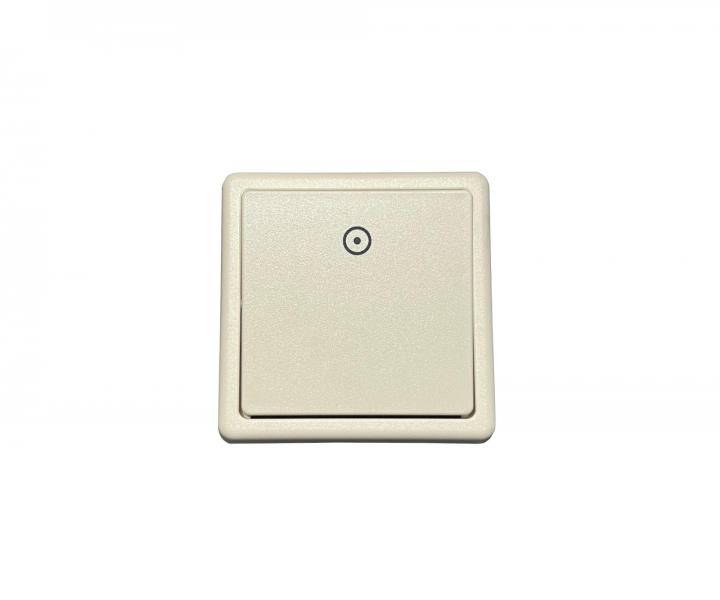 Sp�na� jednon�sobn� ABB Classic 3553-80289 B2, s potiskem - tlumen� b�l�