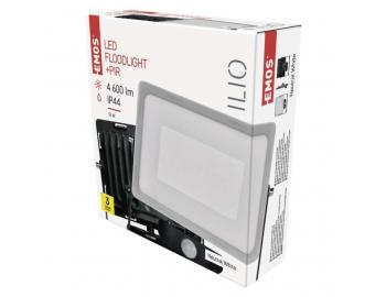 LED reflektor ILIO s pohybovm idlem, 51W, ern, neutrln bl Emos ZS2940