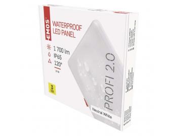 LED vestavn svtidlo VIXXO, tvercov, bl, 19W neut.b.,IP65 Emos ZV2152