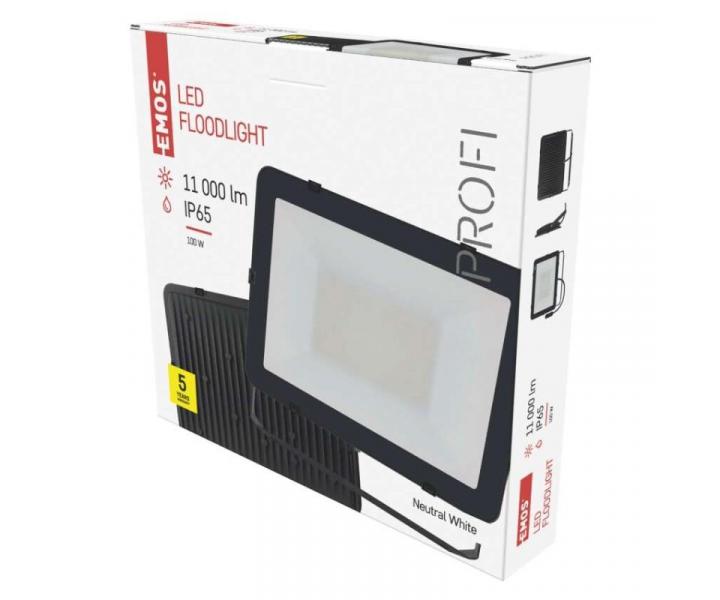 LED reflektor INOVO 100W, antracit,  neutrln bl Emos ZS2652