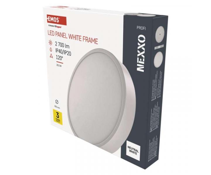 LED pisazen svtidlo NEXXO, kruhov, bl, 28,5W, neutrln bl Emos ZM5155