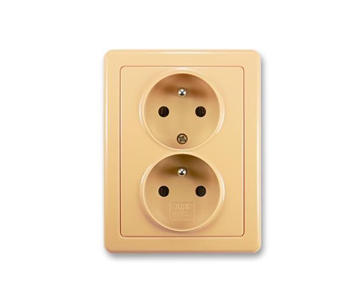 Zsuvka dvojnsobn s ochrannmi kolky ABB Swing 5512G-C02349 D1 - bov