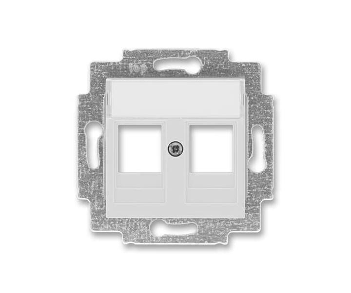 Kryt zsuvky komunikan pm (2x), s kovovm upevovacm tmenem ABB Levit 5014H-A01018 16 - ed