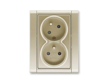 Zsuvka dvojnsobn chrnn s clonkami, bezroub. svorky ABB Time 5513F-C02357 33 - ampask