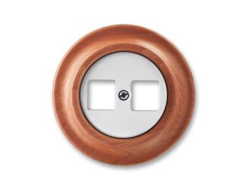 Zsuvka komunikan dvojnsobn ABB Decento 5014K-C01018 52 - bl-porc./tee