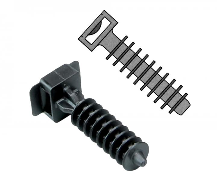 Kabelov hmodinkov pchytka Wapro HMP-8 ern do otvoru M9 pro psek do . 9 mm