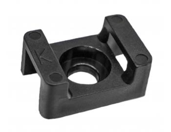 Kabelov sedlo pro vzac psky Wapro KSD-2316B ern 23x16 mm - 100 ks