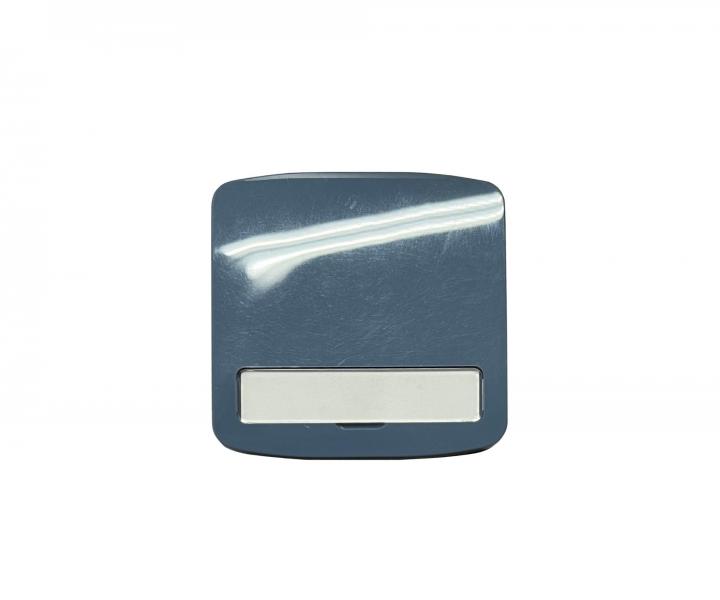 Kryt sp�na�e jednoduch�, s popisov�m polem ABB Tango 3558A-A00620 M2 - sv�tle modr�