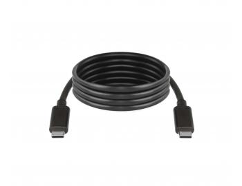 Nabjec a datov kabel Emos SM7028BL, USB C - USB C, ern - 1 m