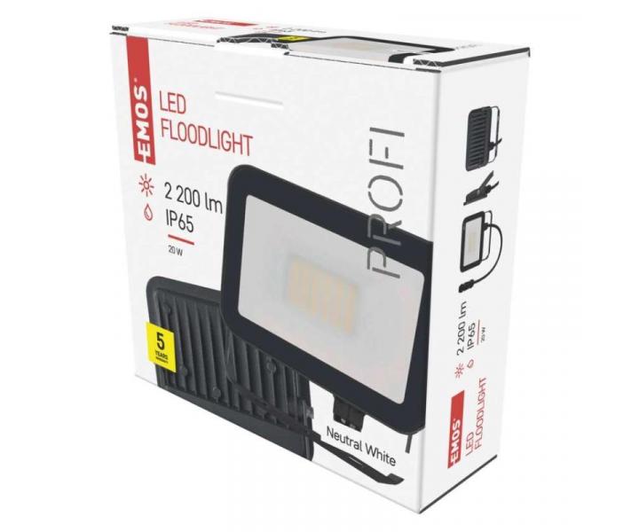 LED reflektor INOVO 20W, antracit,  neutrn bl Emos ZS2622