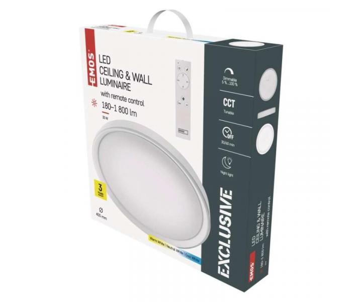 LED pisazen svtidlo ILVI, kruhov 30W, stmv. se zmnou CCT Emos ZM5168