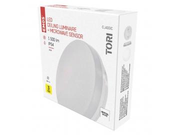 LED pisazen svtidlo TORI s pohyb. idl., kr. 15W n.b., IP54 Emos ZM4328