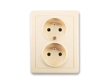 Zsuvka dvojnsobn s ochrannmi kolky ABB Swing 5512G-C02349 C1 - krmov