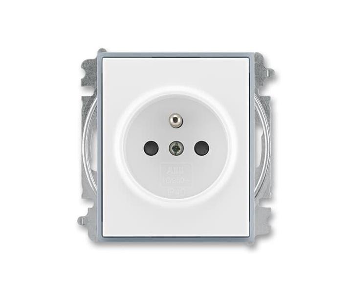 Zsuvka jednonsobn, chrnn, s clonkami, s bezroub. sv. ABB Element 5519E-A02357 04 - bl/ledov ed