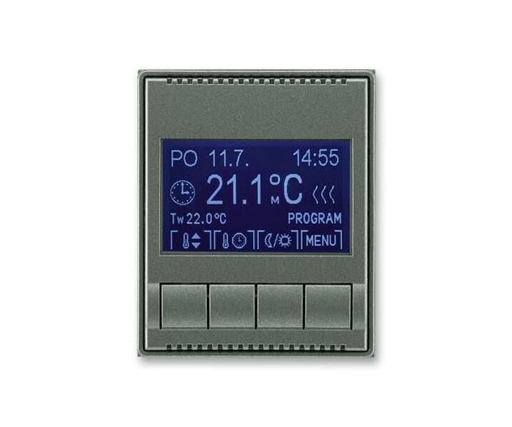 Termostat univerzln programovateln (ovldac jednotka) ABB Time 3292E-A10301 34 - antracitov