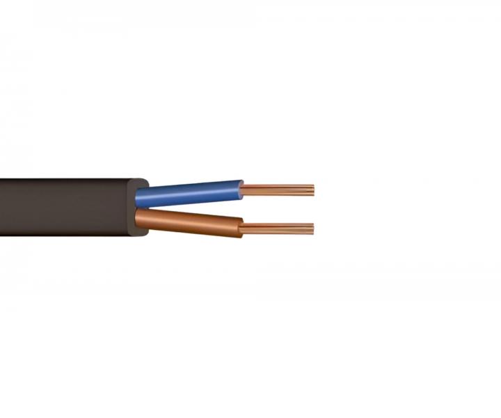 Kabel H03VVH2-F 2x0,75, ploch - ern
