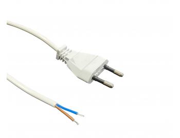 Flexo PVC ra 822051-3-1/2, 2x0,5, cnovn, rovn ploch vidlice, bl - 2 m