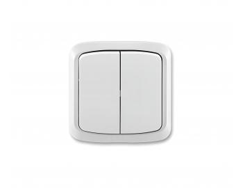 Sp�na� dvojn�sobn� kompletn� ABB Tango 3558A-05840 B, IP44, �azen� 5 - b�l�