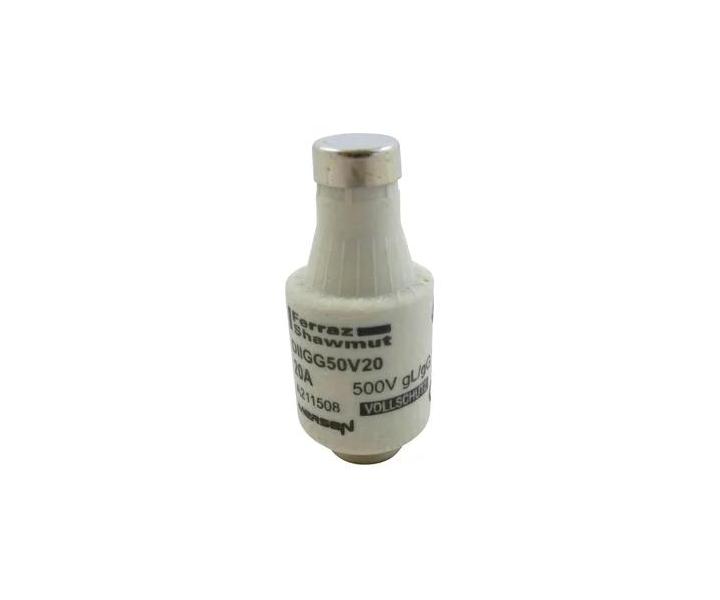 Pojistkov vloka Mersen A211508, velikost DII, gG, 20A, 500V - modr